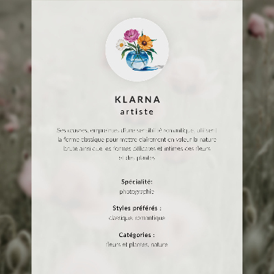 Art print Pastel poppies romantic atmosphere subtle flowers