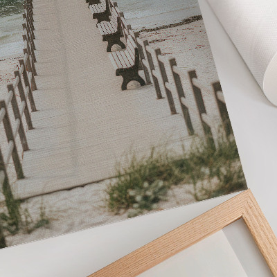 Art print A minimalist pier straight into the sea