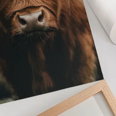 Animal portrait art print with rustic fur detail and atmosphere
