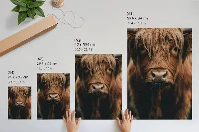 Animal portrait art print with rustic fur detail and atmosphere