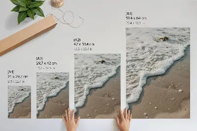 Premium wall art sand, water, delicacy, and harmony