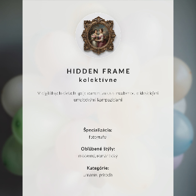 Decorative poster Pastel balloons on a gray background