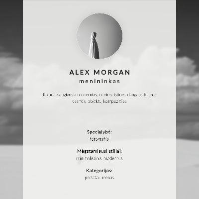 Art print Black and white composition with clouds and desert