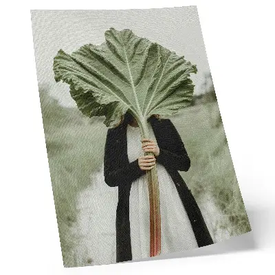 The Mystery of Nature Leaf and Figure premium wall art