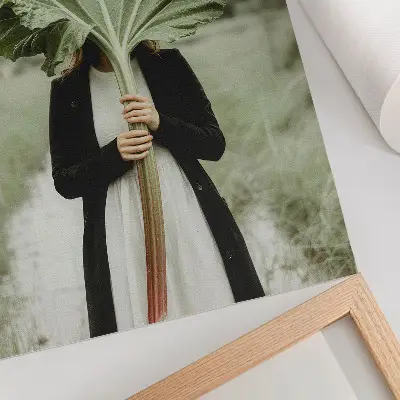The Mystery of Nature Leaf and Figure premium wall art