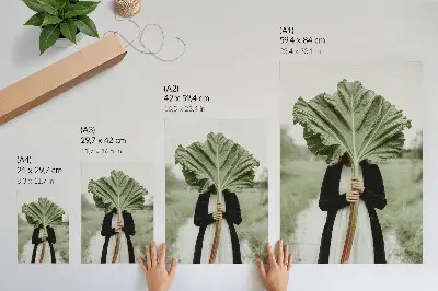 The Mystery of Nature Leaf and Figure premium wall art