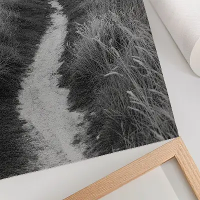 Lighthouse poster featuring a lighthouse against a background of tall grass