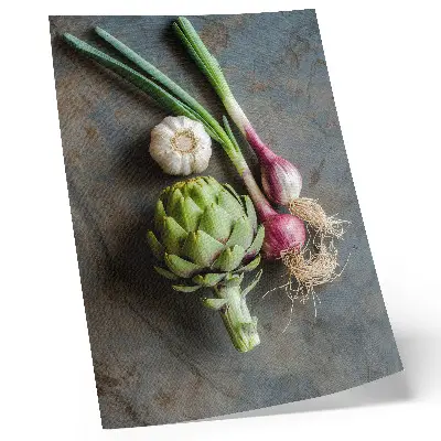 Rustic vegetable wall art a charming and fresh composition