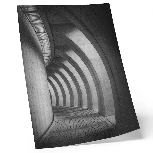 Poster futuristic space design in black and white
