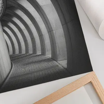 Poster futuristic space design in black and white