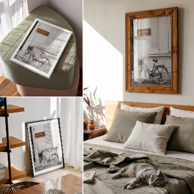 Premium wall art Elegant bicycle and classic architecture