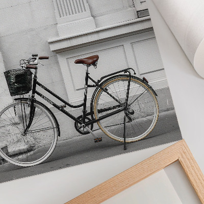 Premium wall art Elegant bicycle and classic architecture