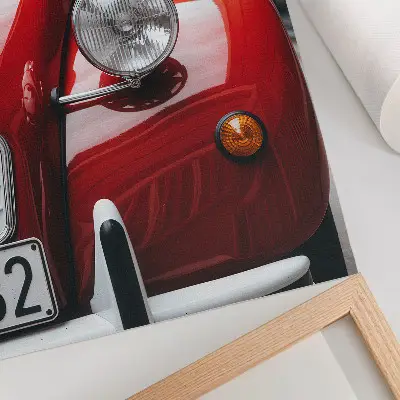 Premium wall art classic car with expressive details in a retro atmosphere