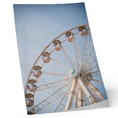 Poster a circle against the sky expressing elegance, harmony, and simplicity