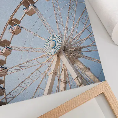 Poster a circle against the sky expressing elegance, harmony, and simplicity