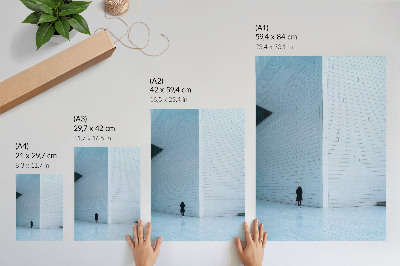 Decorative poster An impressive wall with geometric patterns