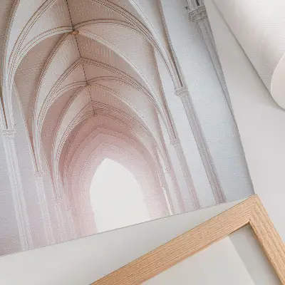 Elegant vaults, arches, symmetry, and luminous space poster elegant vaults, arches, symmetry, and luminous space