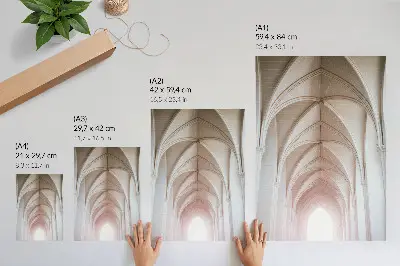 Elegant vaults, arches, symmetry, and luminous space poster elegant vaults, arches, symmetry, and luminous space