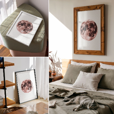Poster Dominance of warm shades details of the moon