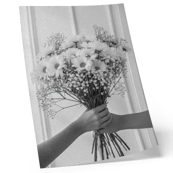 Premium wall art delicate flowers with a minimalist and elegant design