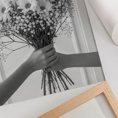 Premium wall art delicate flowers with a minimalist and elegant design