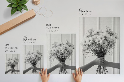Premium wall art Delicate flowers minimalism elegance subtlety