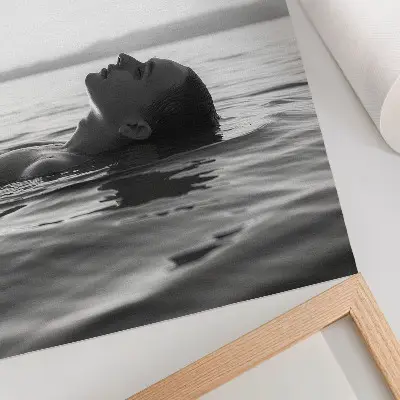 Decorative poster minimalist black and white aesthetic print