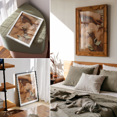Art print The delicacy of the body and nature in a minimalist approach
