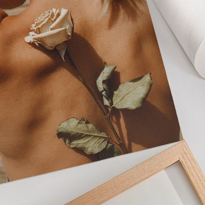 Art print The delicacy of the body and nature in a minimalist approach