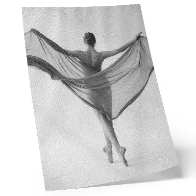 Dance elegance movement sophistication poster black and white print