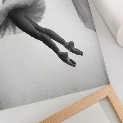 Art print ballerina in motion with grace and lightness