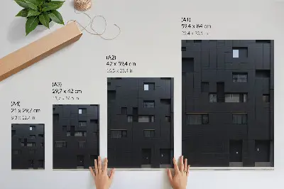 Art print minimalist geometric facade harmony