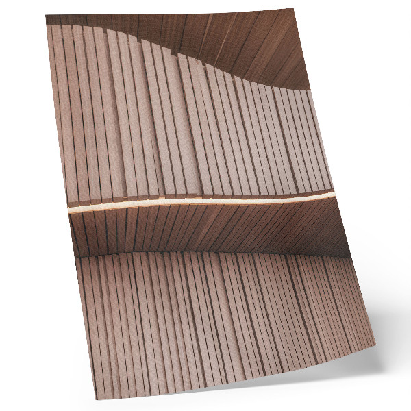 Decorative poster Beige light modern wooden panels