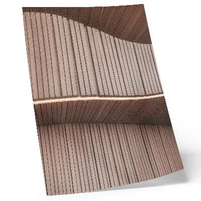 Decorative poster beige light modern wooden panels design