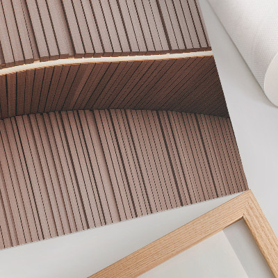 Decorative poster Beige light modern wooden panels