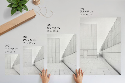 Poster Minimalist geometric architecture
