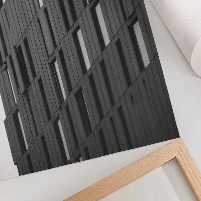 Premium modern wall art graphite geometric forms