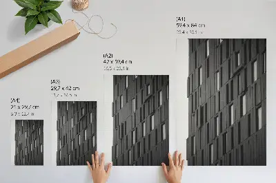 Premium modern wall art graphite geometric forms