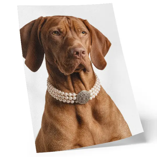 Dog necklace elegant with a luxurious finish