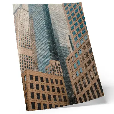 Premium wall art modern skyscrapers with geometric elegance