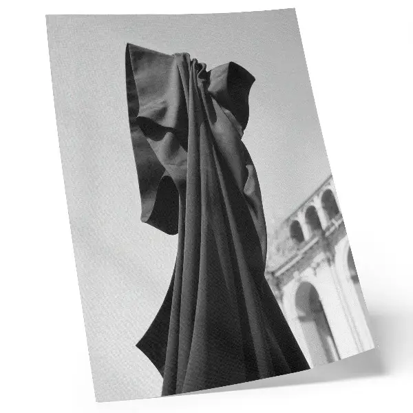 Minimalist architectural fabric wall art premium composition