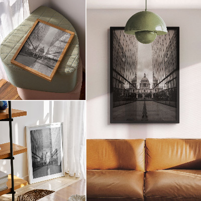 Premium wall art Symmetry of modern and classical architecture