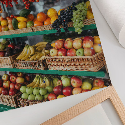 Decorative poster Colorful fruits, the aroma of tradition, the atmosphere of nature
