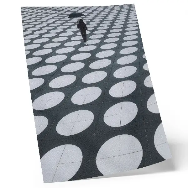 Decorative poster geometric patterns with black and white contrast