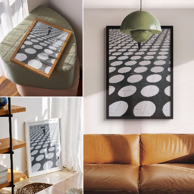 Decorative poster Geometric patterns black and white contrast