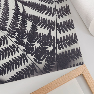 Art print Symmetrical leaves on a light background