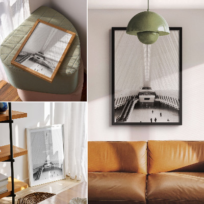 Decorative poster Interior modern lines dynamic composition minimalism