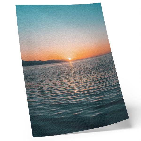 Art print Sunset over the water, an extremely harmonious landscape