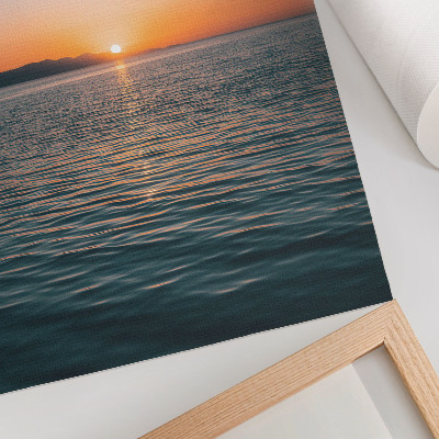 Art print Sunset over the water, an extremely harmonious landscape