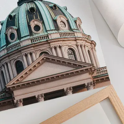 Premium wall art impressive dome details in classic architecture